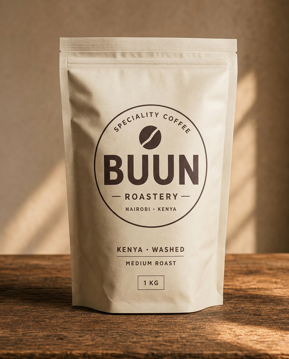 Kirinyaga Peaberry coffee pouch